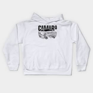 Camaro (Black Print) Kids Hoodie